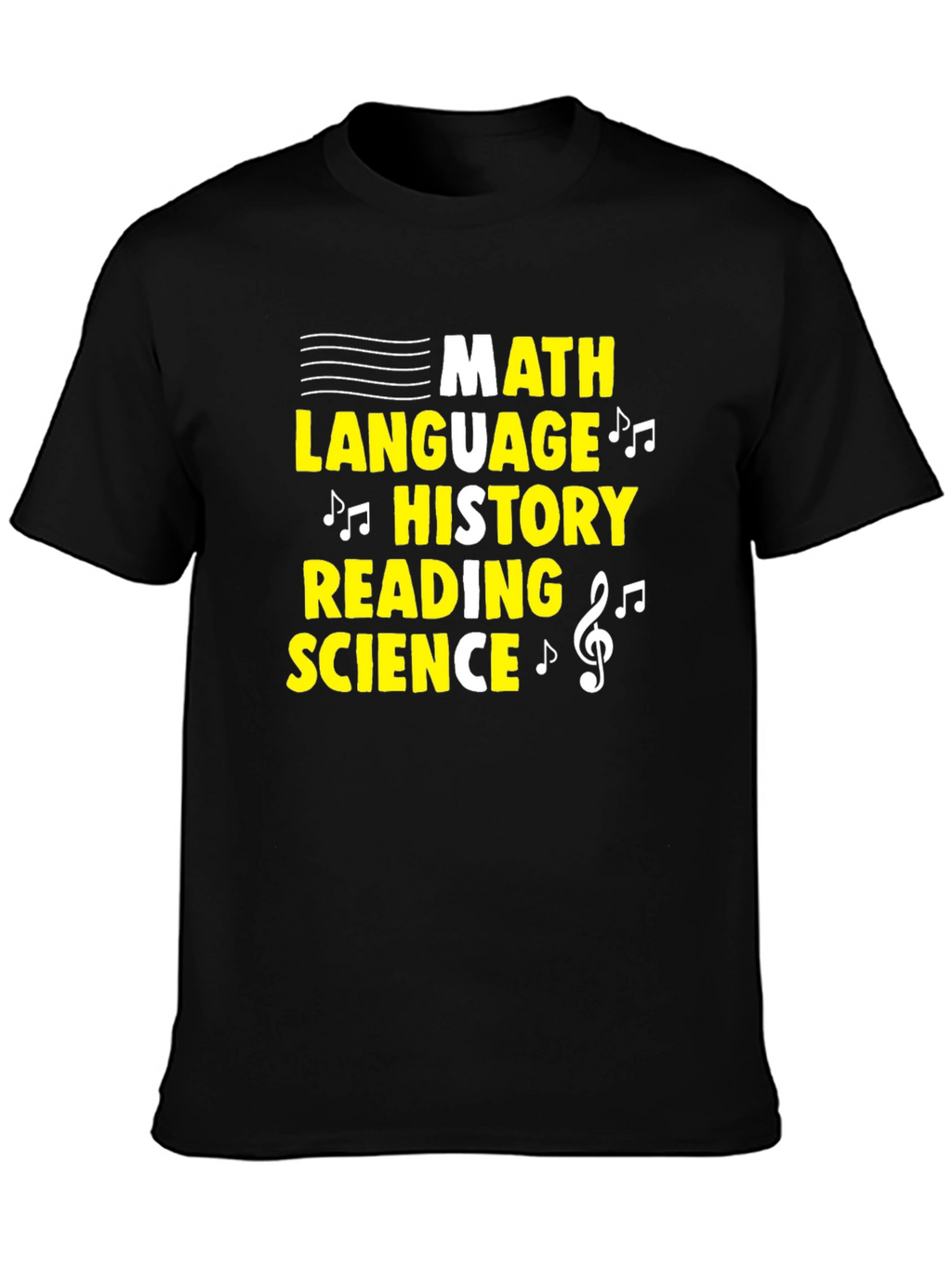 Music-Themed Subject T-Shirt