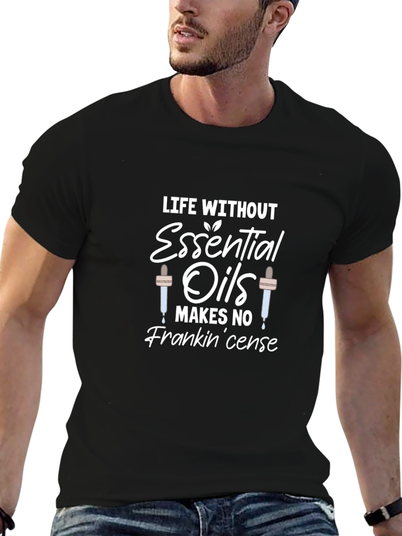 Essential Oils Pun T-Shirt - Life Without Frankincense