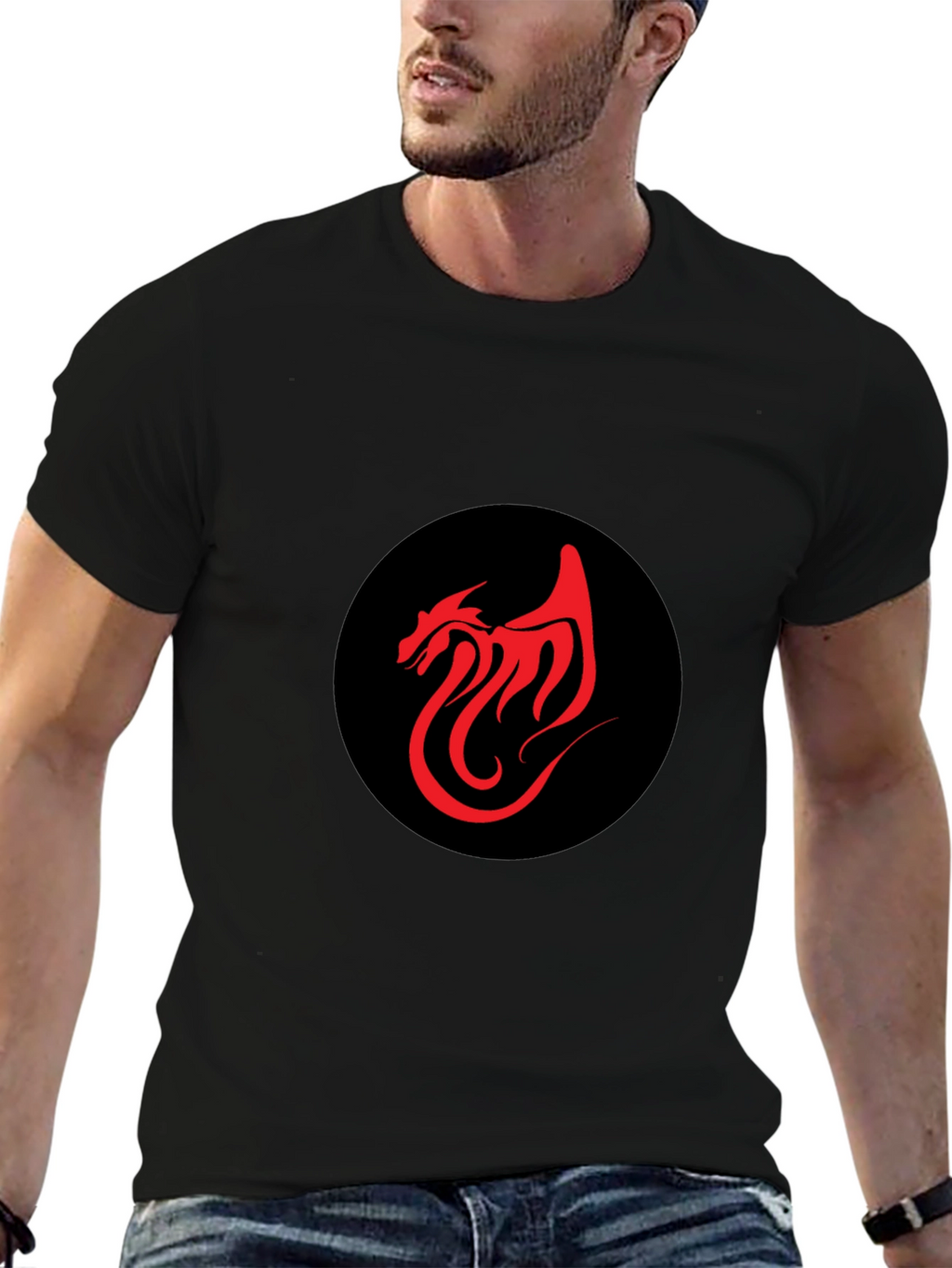 Dragon Emblem Black T-Shirt