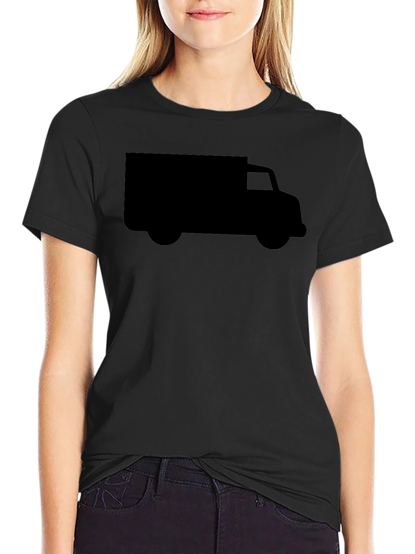 Truck Graphic Tee - Modern Black T-Shirt