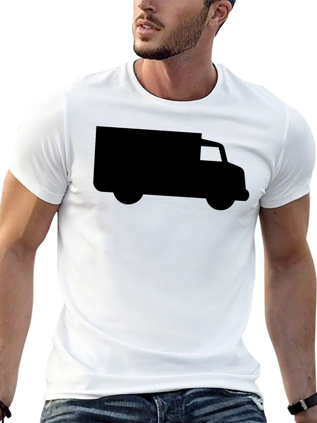 Truck Graphic Tee - Modern Black T-Shirt