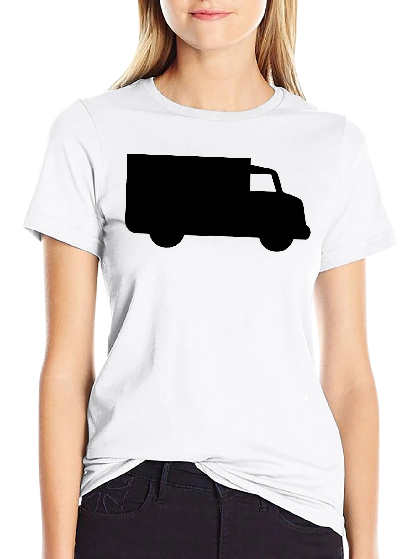 Truck Graphic Tee - Modern Black T-Shirt