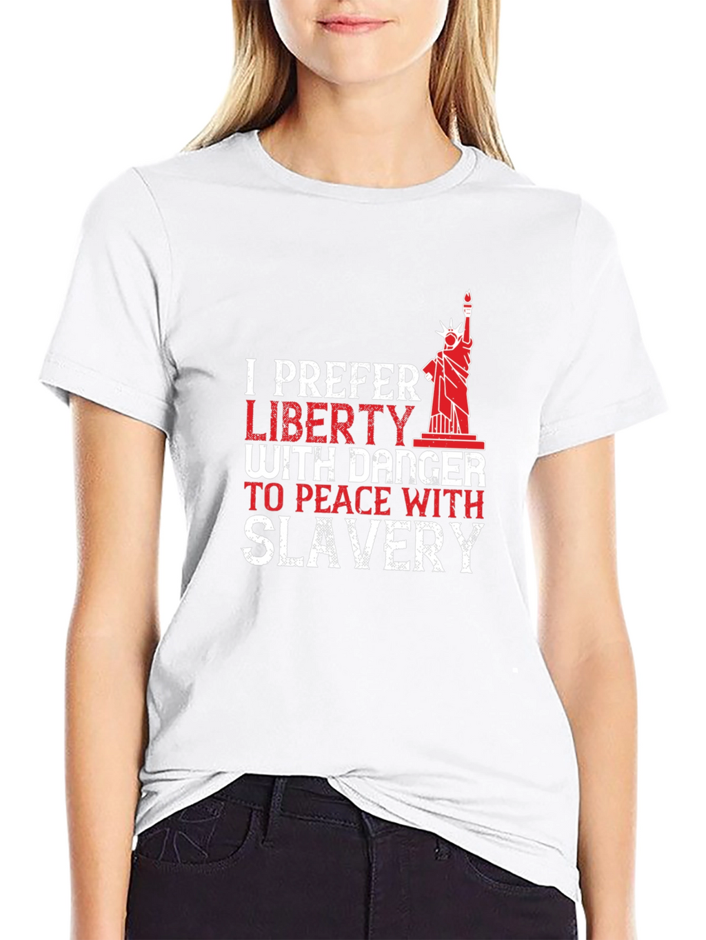 Liberty with Danger Mens T-Shirt