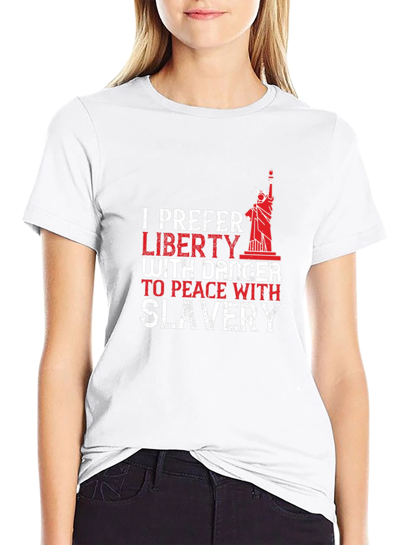 Liberty with Danger Mens T-Shirt