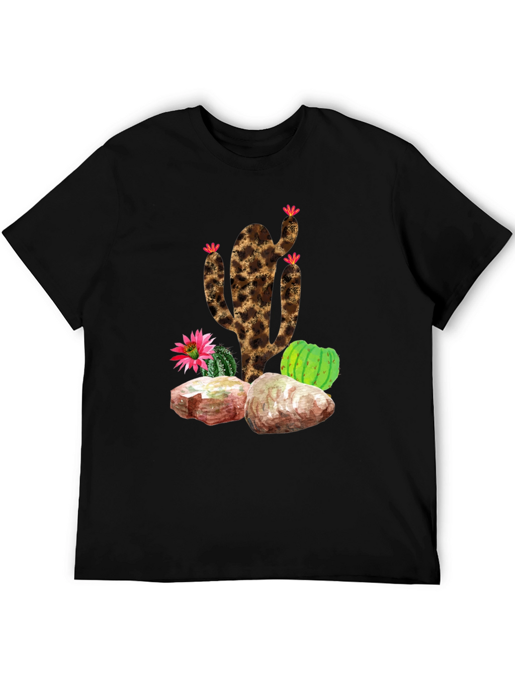 Leopard Print Cactus T-Shirt