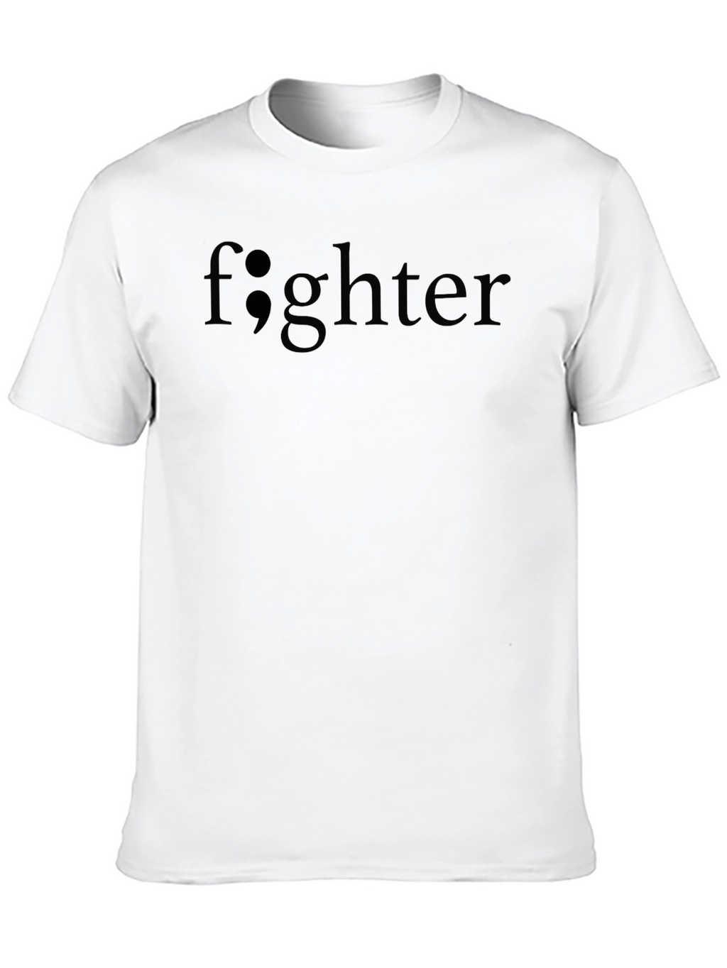 Semicolon Fighter Black T-Shirt