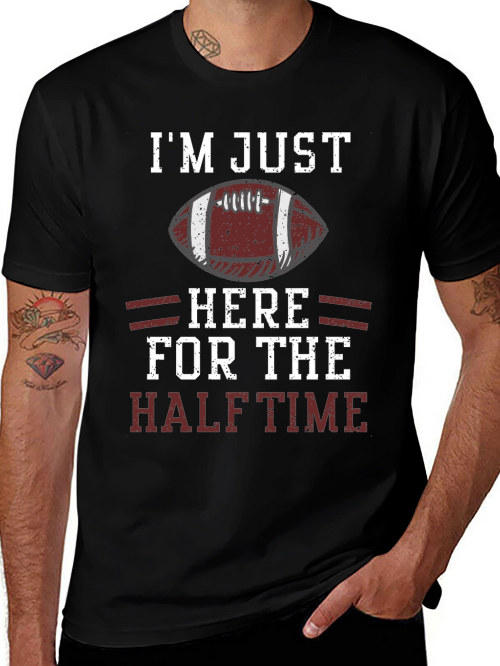 Im Just Here for the Halftime Football T-Shirt