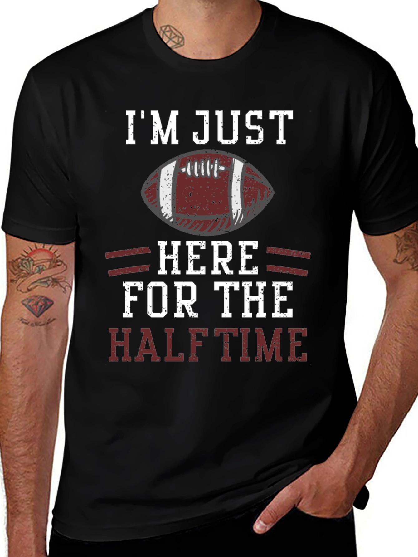 Im Just Here for the Halftime Football T-Shirt