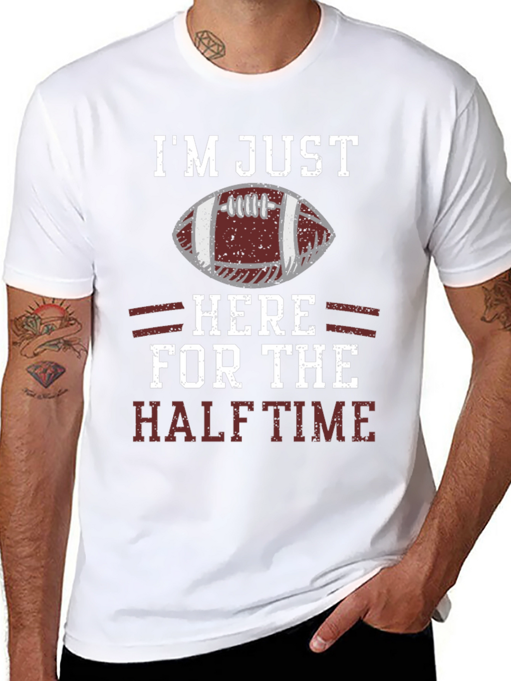 Im Just Here for the Halftime Football T-Shirt