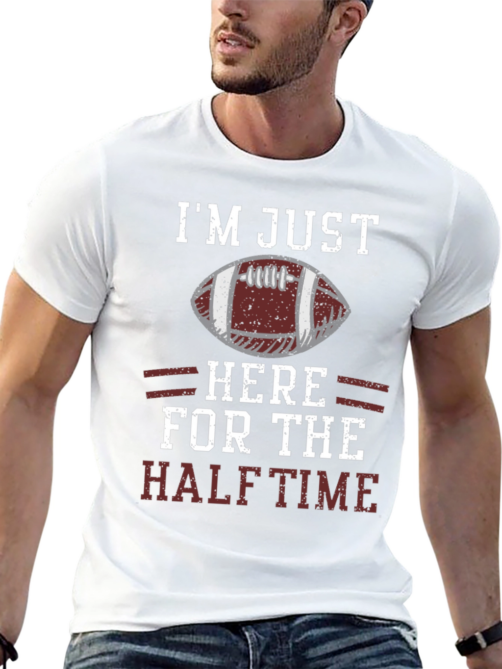 Im Just Here for the Halftime Football T-Shirt