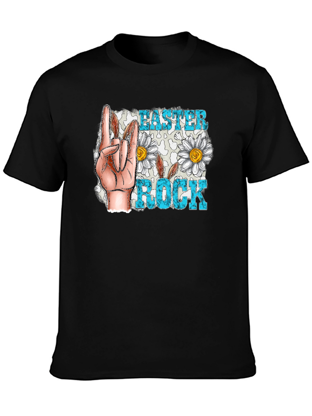 Easter Rock T-Shirt - Floral Hand Sign