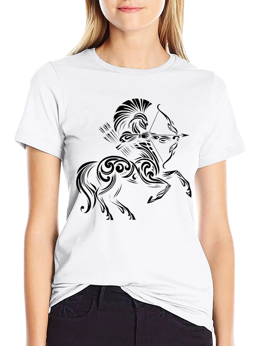Centaur Archer Graphic Tee - Stylish Black T-Shirt