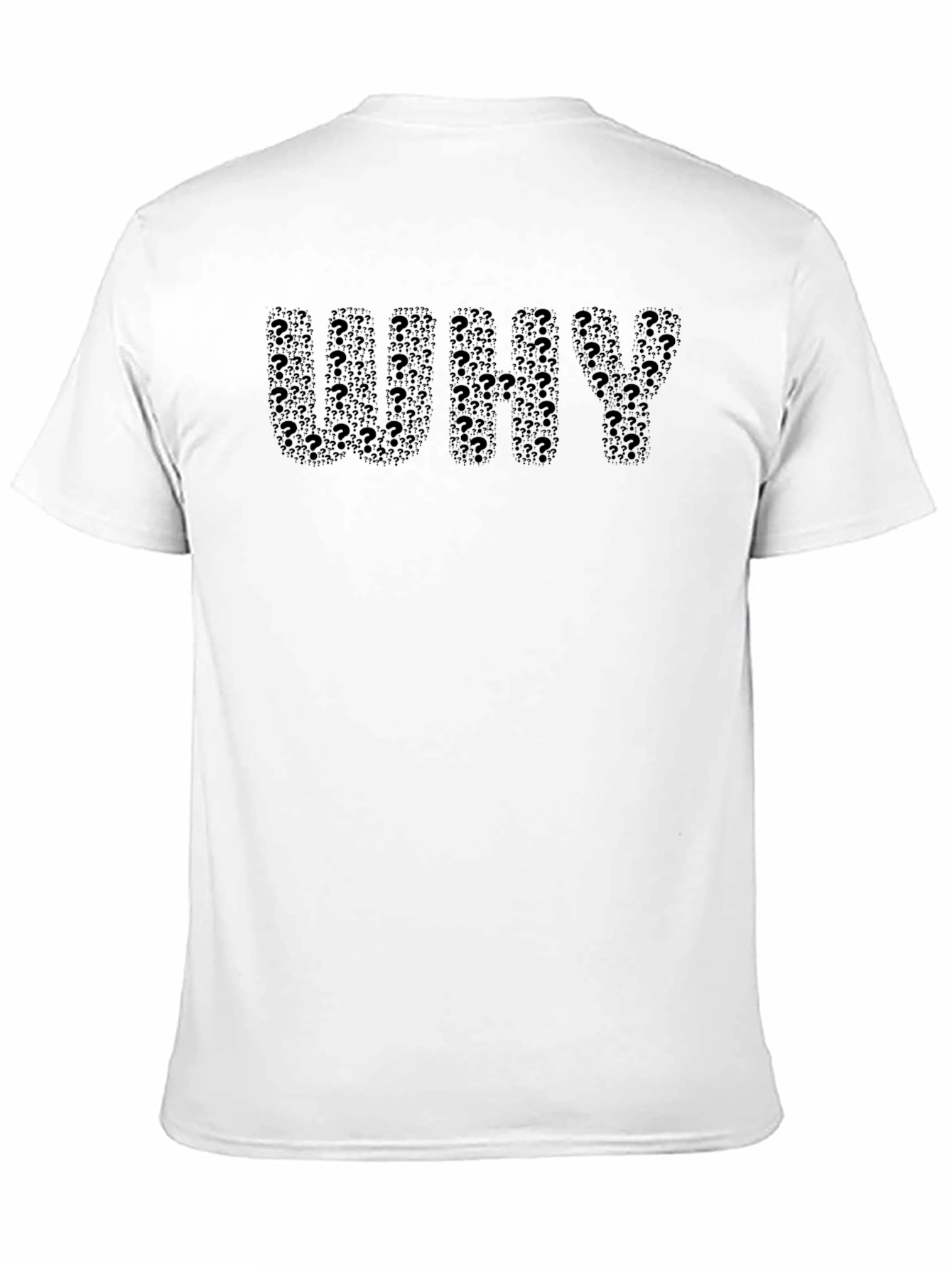 Why? Question Mark Typography Tee