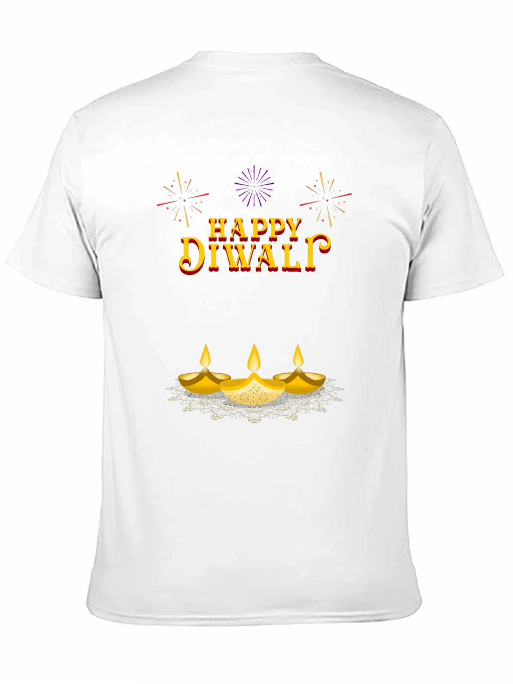 Happy Diwali Graphic T-Shirt - Black