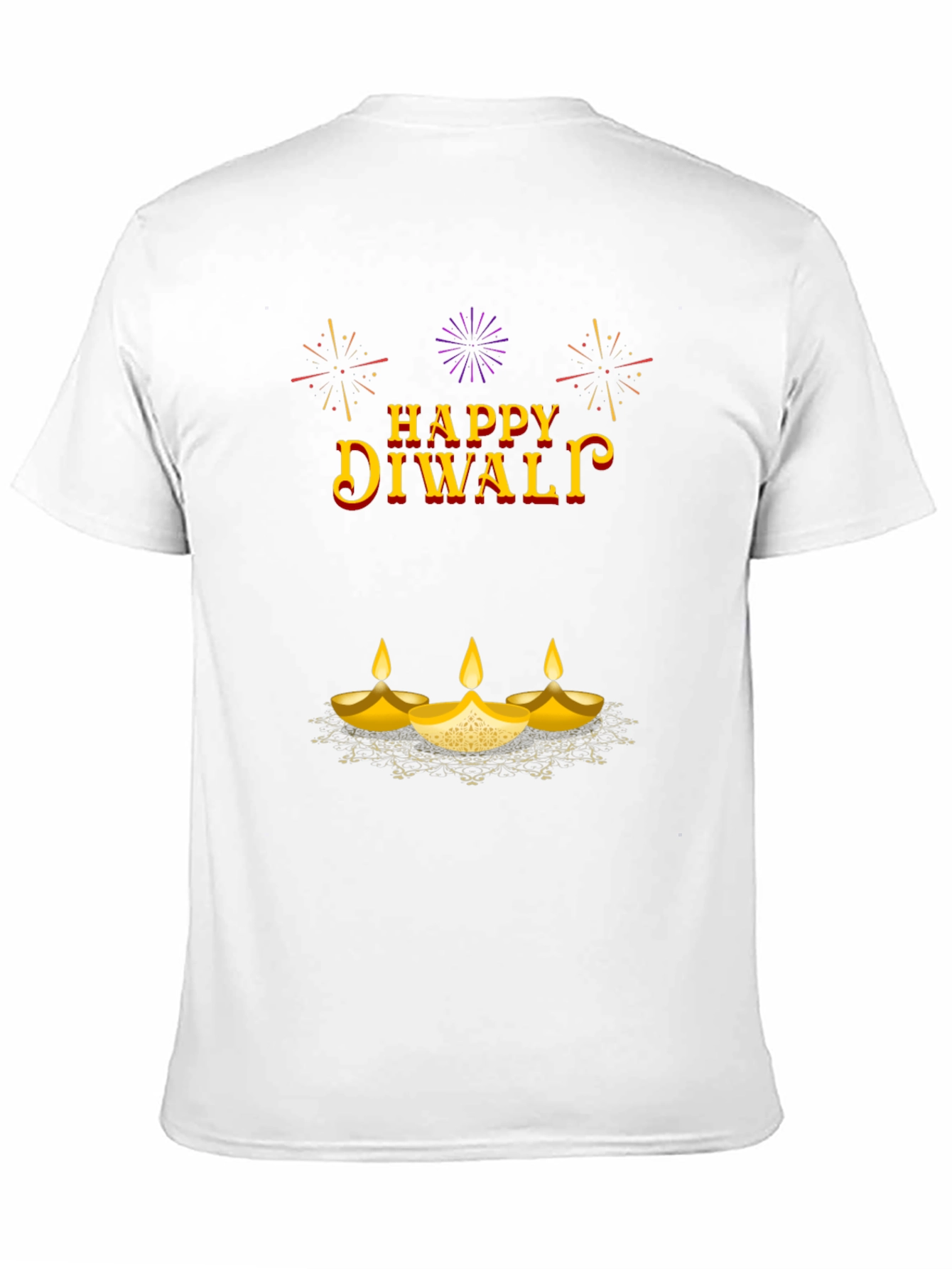 Happy Diwali Graphic T-Shirt - Black