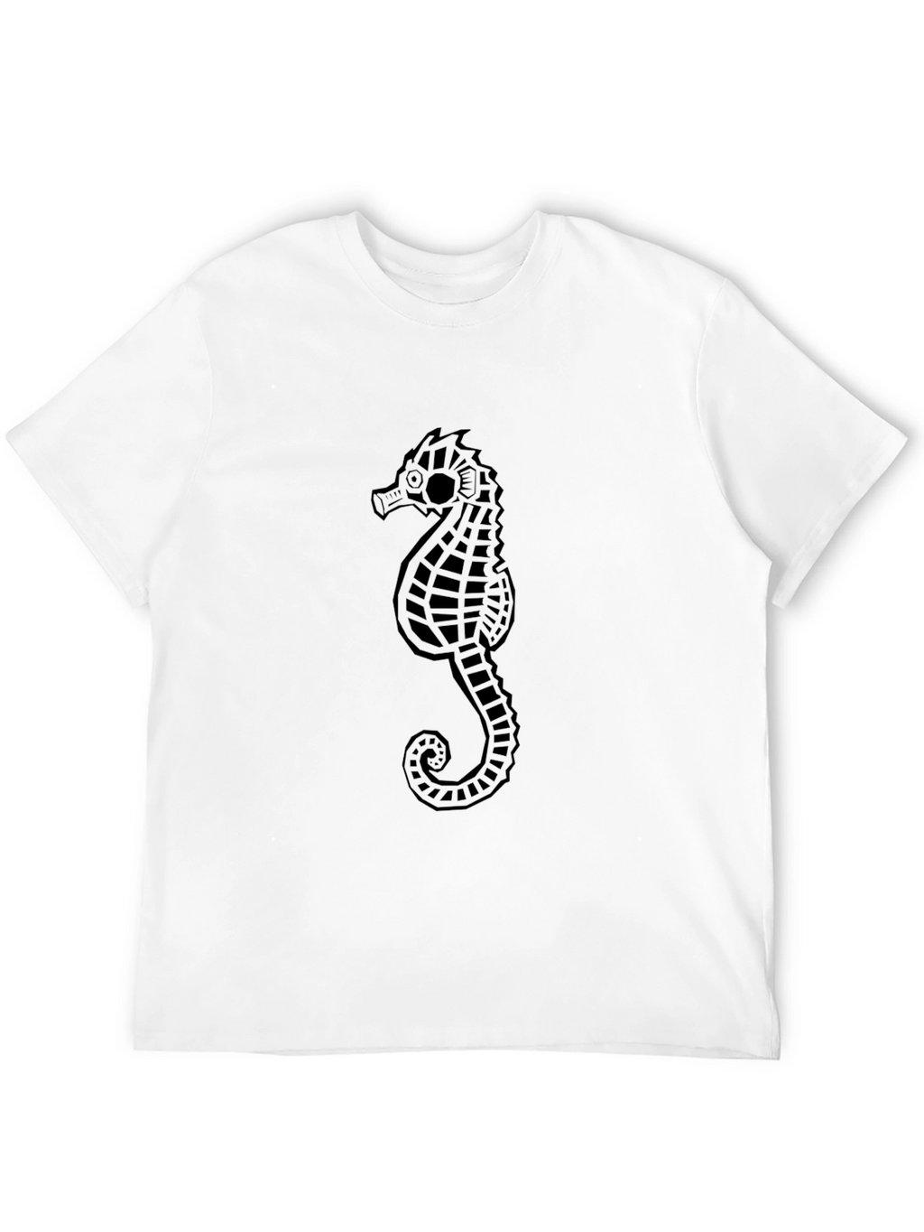 Sea Horse Graphic Black T-Shirt