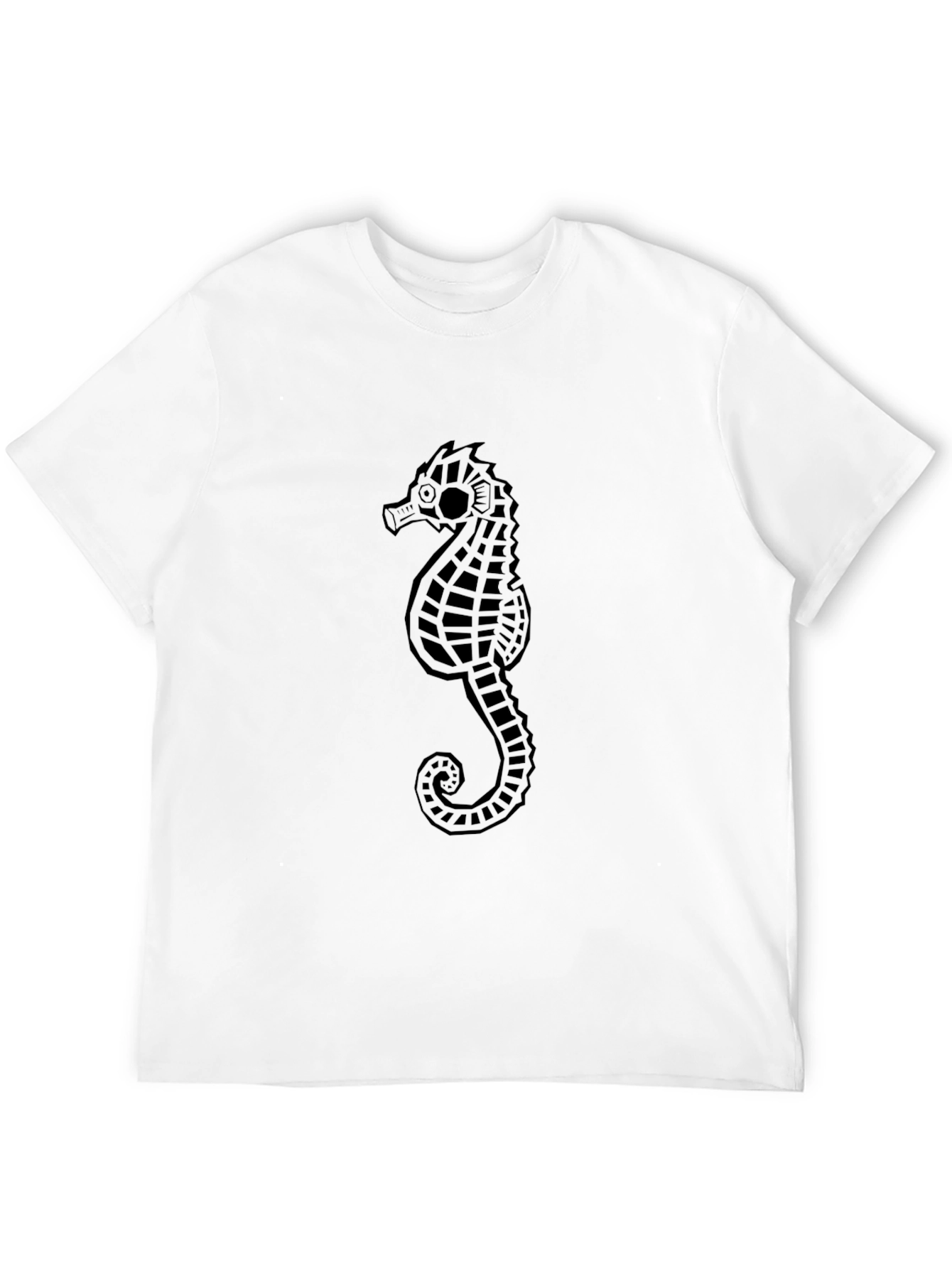 Sea Horse Graphic Black T-Shirt