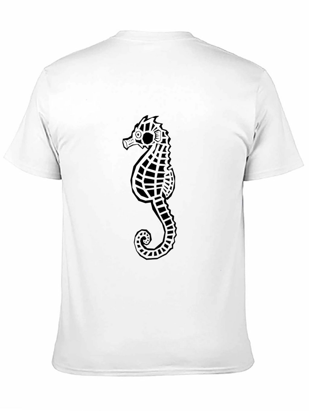 Sea Horse Graphic Black T-Shirt