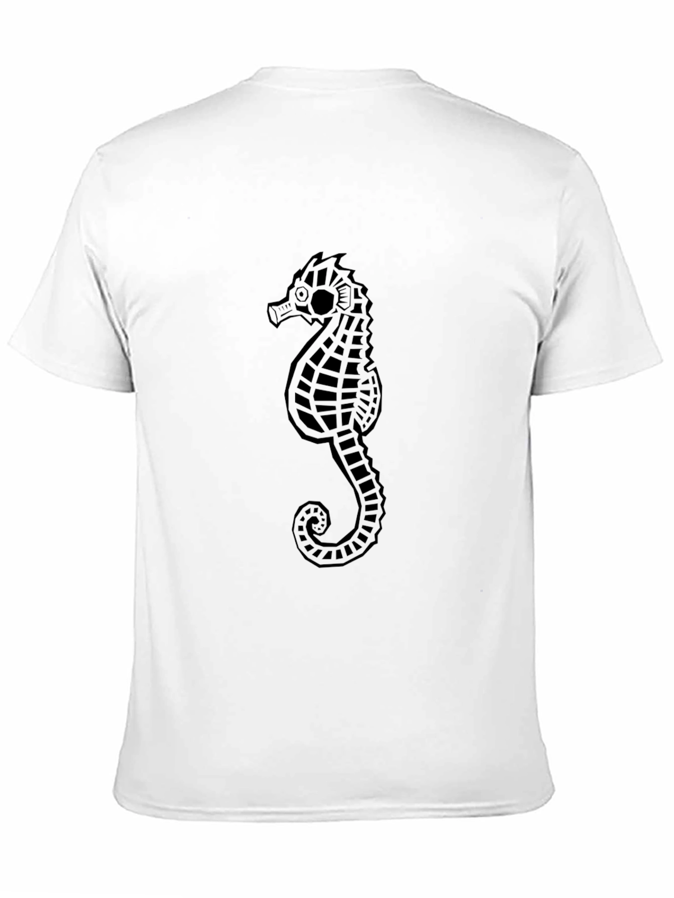 Sea Horse Graphic Black T-Shirt