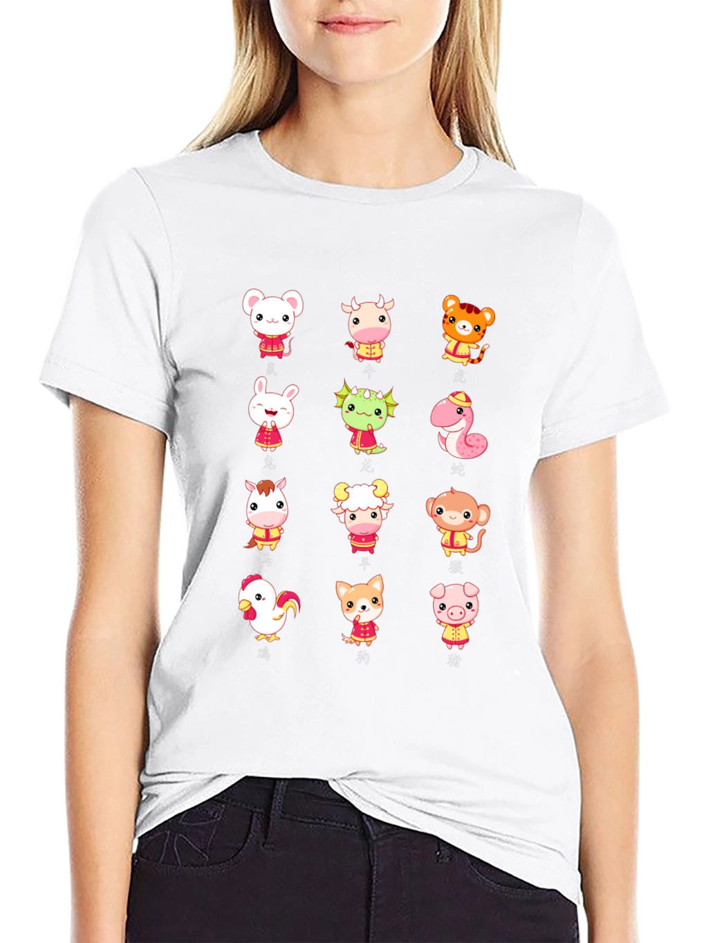 Chinese Zodiac Animals T-Shirt - Year of the...