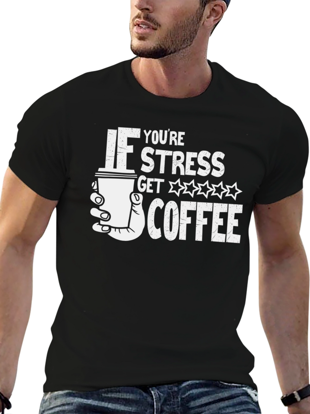 Funny Stress Coffee T-Shirt