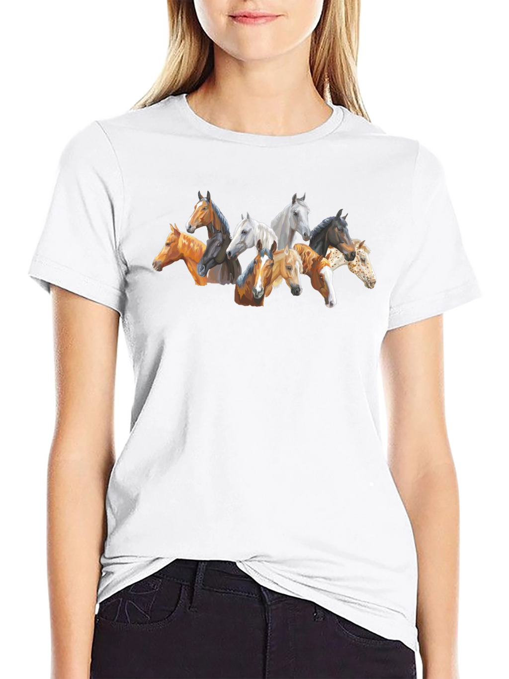 Horse Head T-Shirt - Unique Animal Lover Design