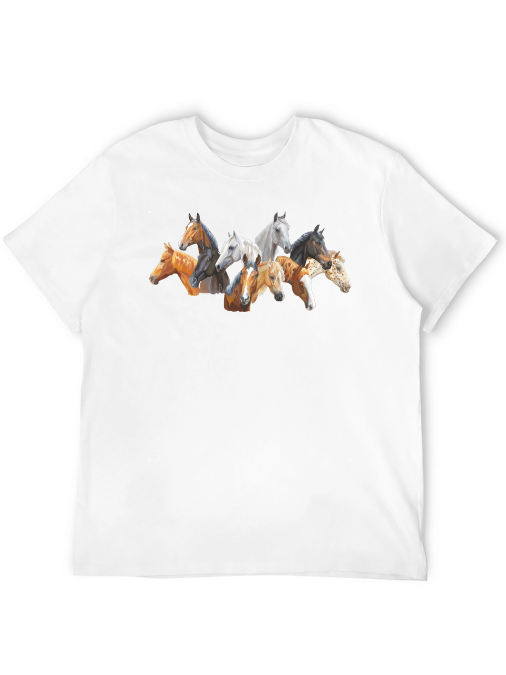 Horse Head T-Shirt - Unique Animal Lover Design