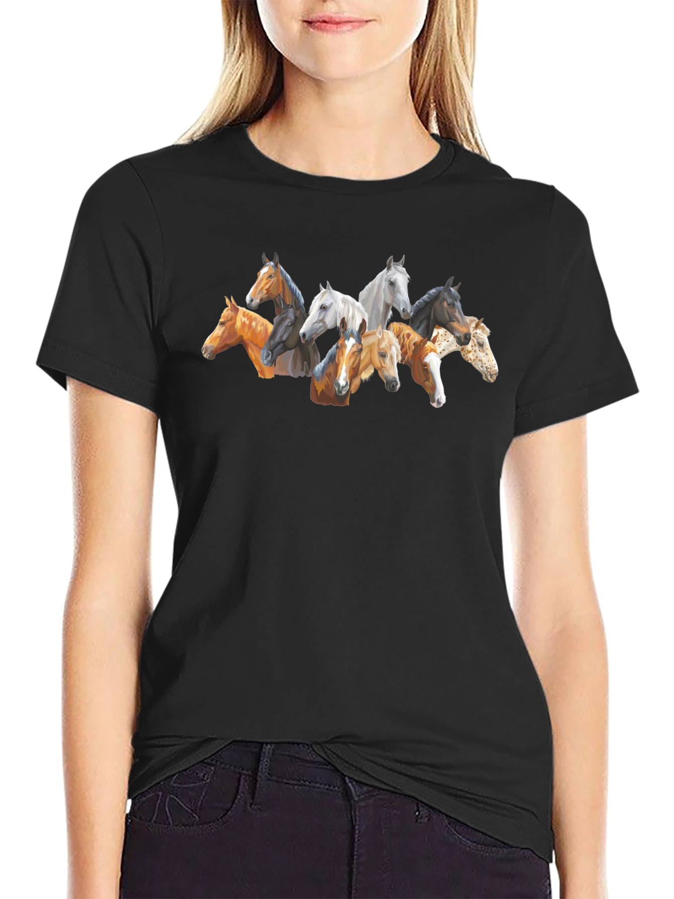 Horse Head T-Shirt - Unique Animal Lover Design