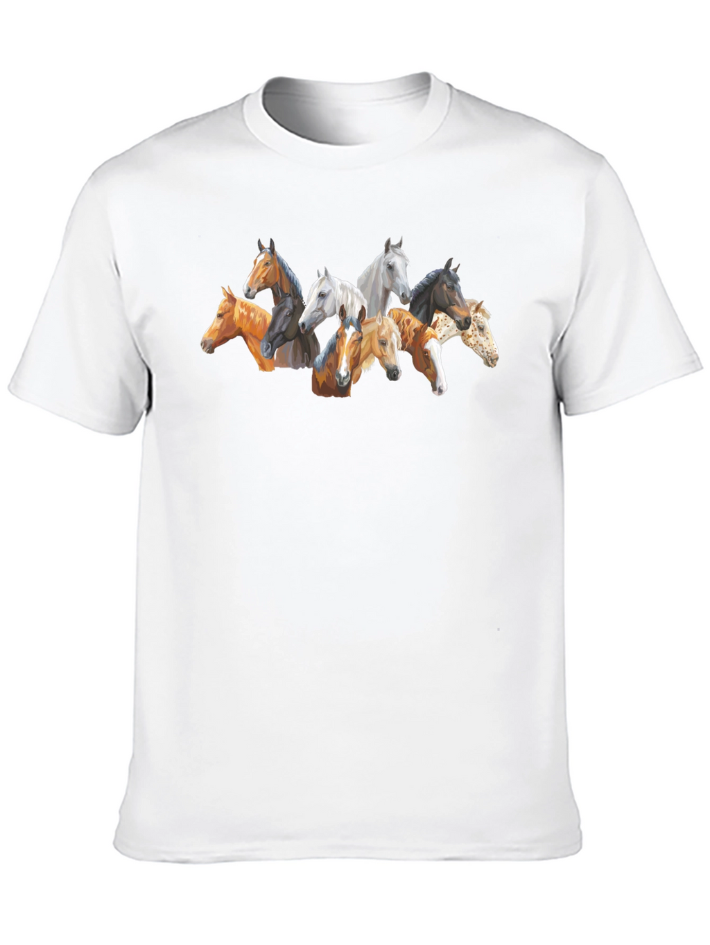 Horse Head T-Shirt - Unique Animal Lover Design