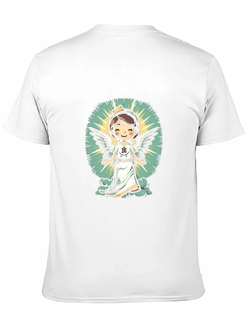 Angel Nurse Graphic Tee - Unisex Black T-Shirt