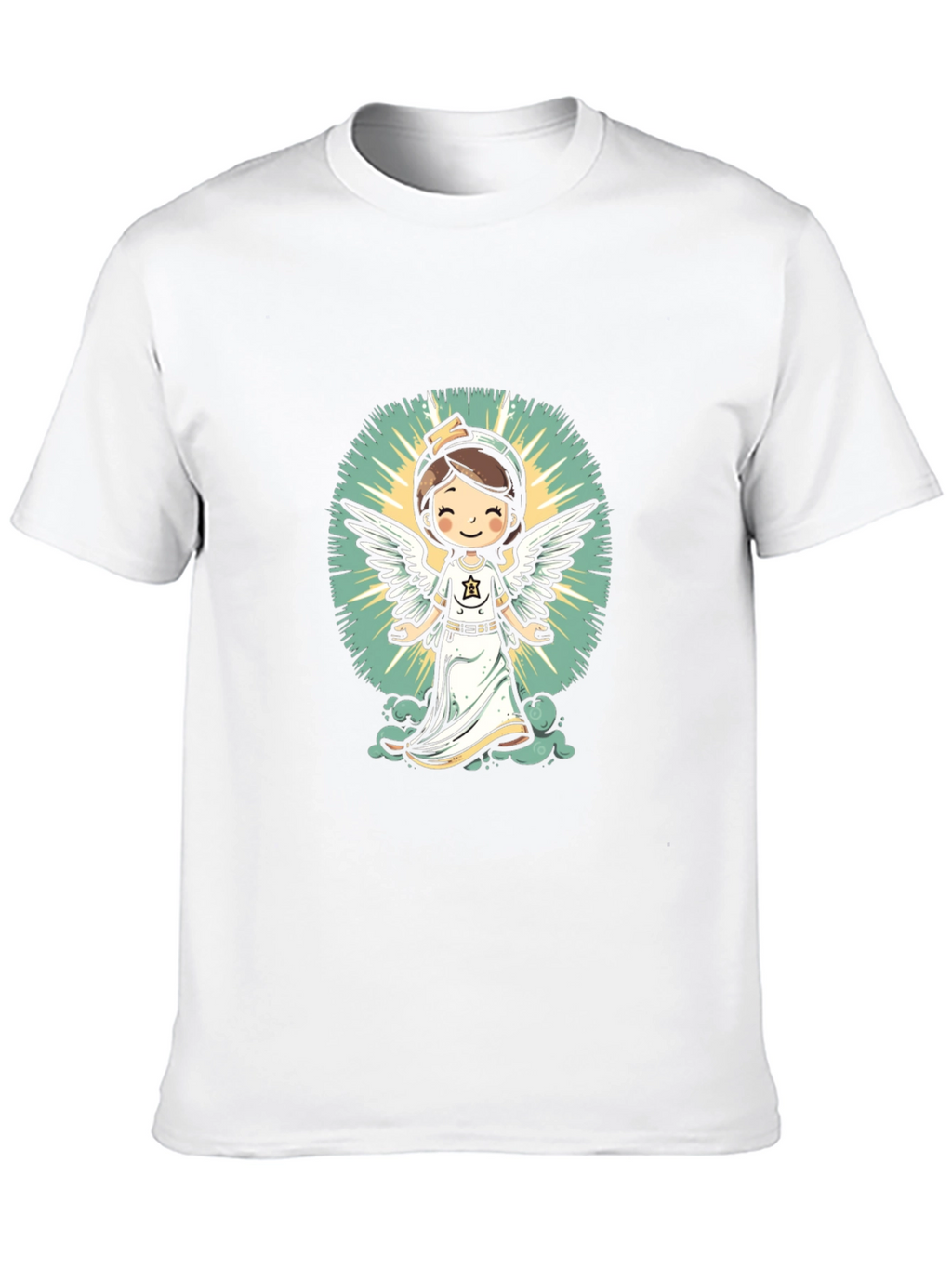 Angel Nurse Graphic Tee - Unisex Black T-Shirt
