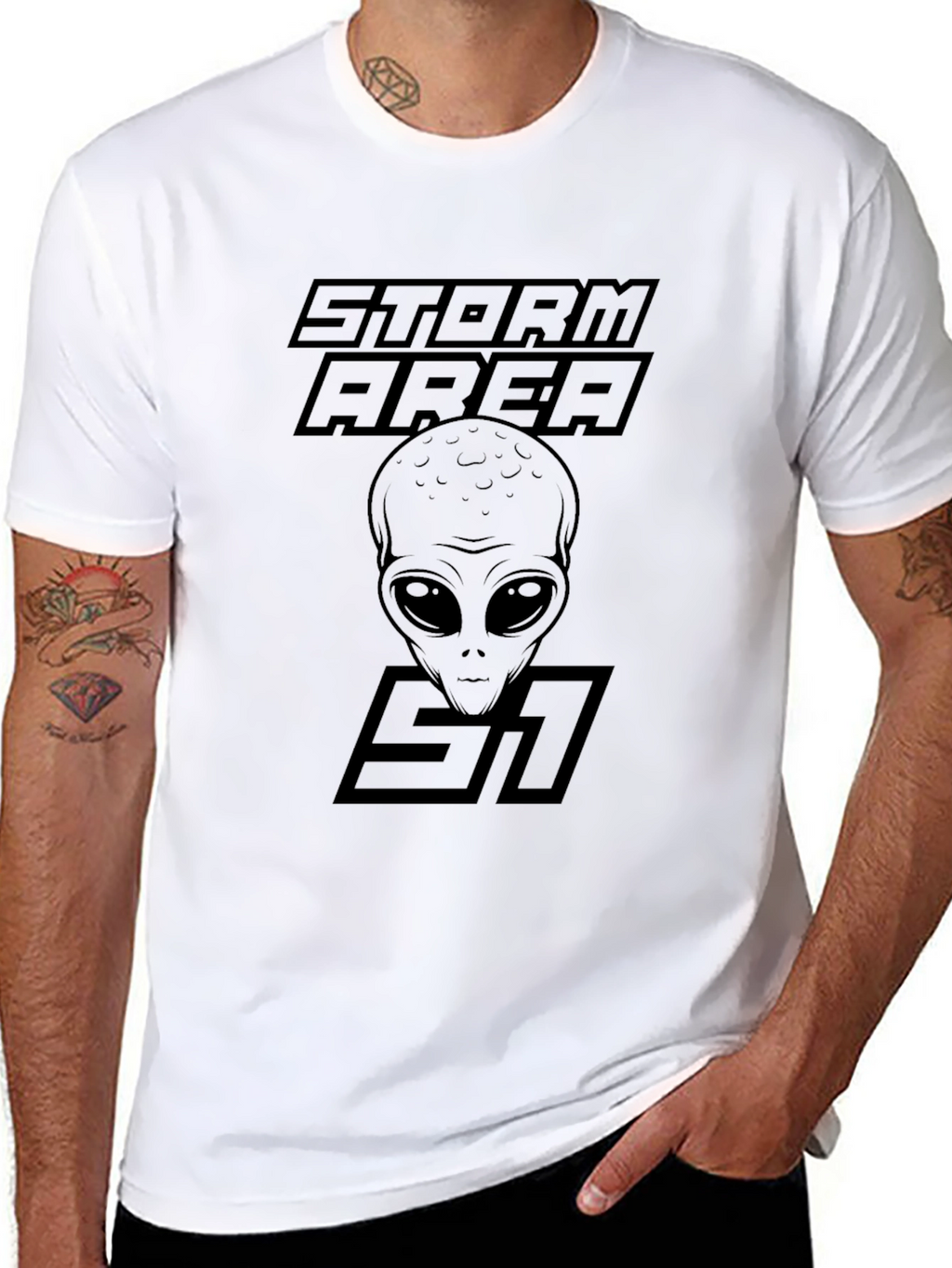 Storm Area 51 Alien Graphic T-Shirt