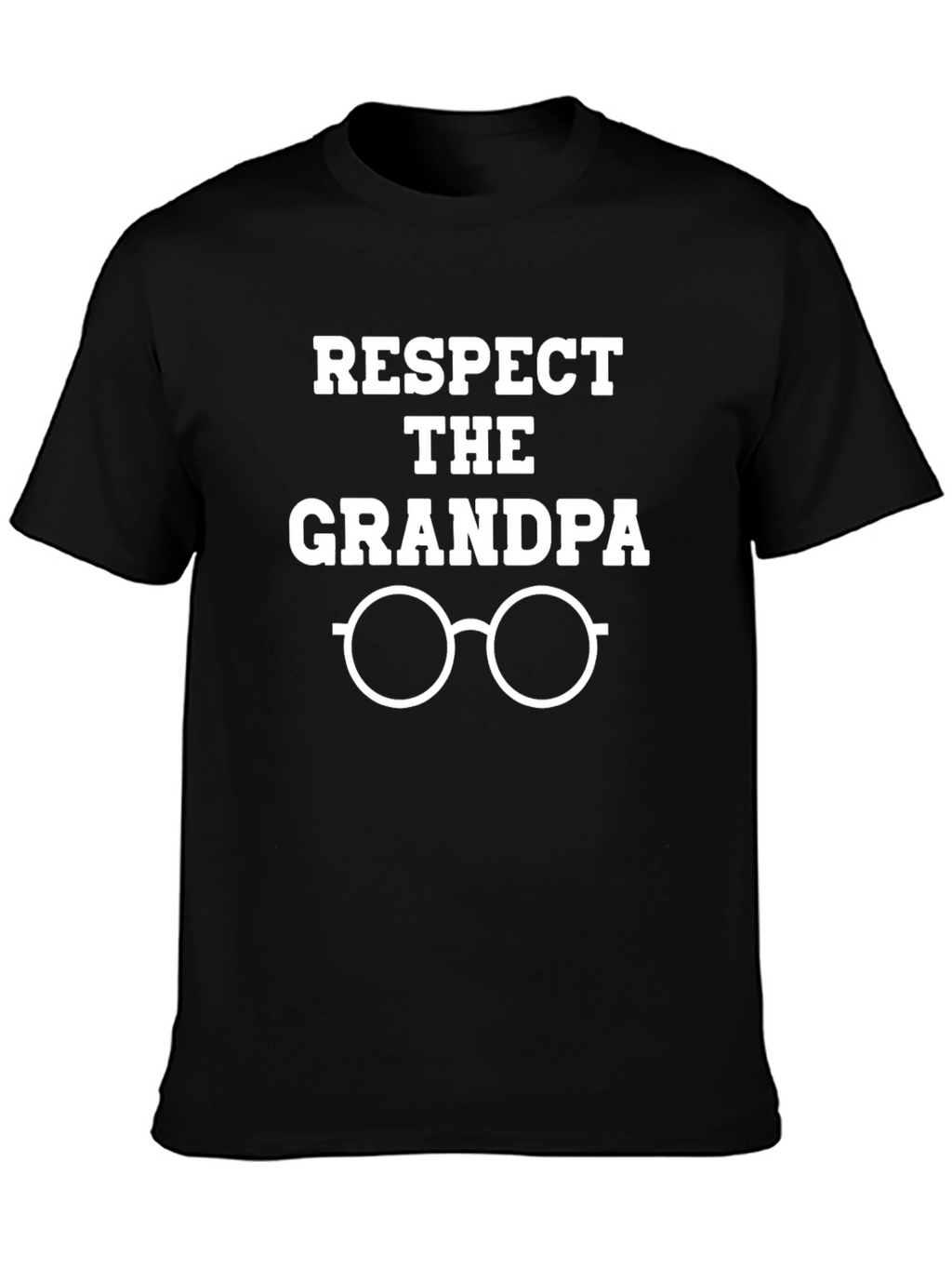 Respect the Grandpa Black T-Shirt