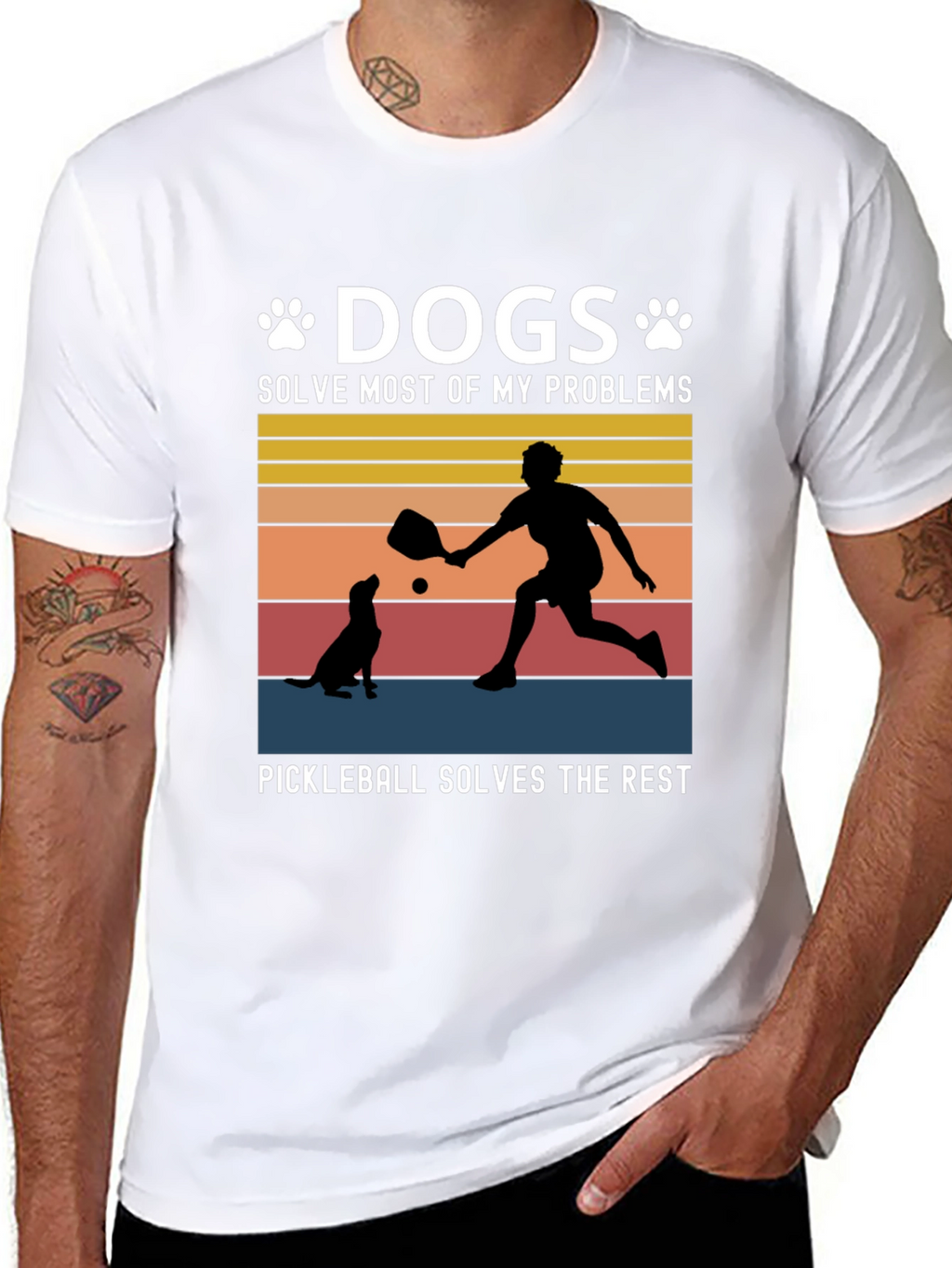 Dogs & Pickleball T-Shirt: Solve Your Problems!
