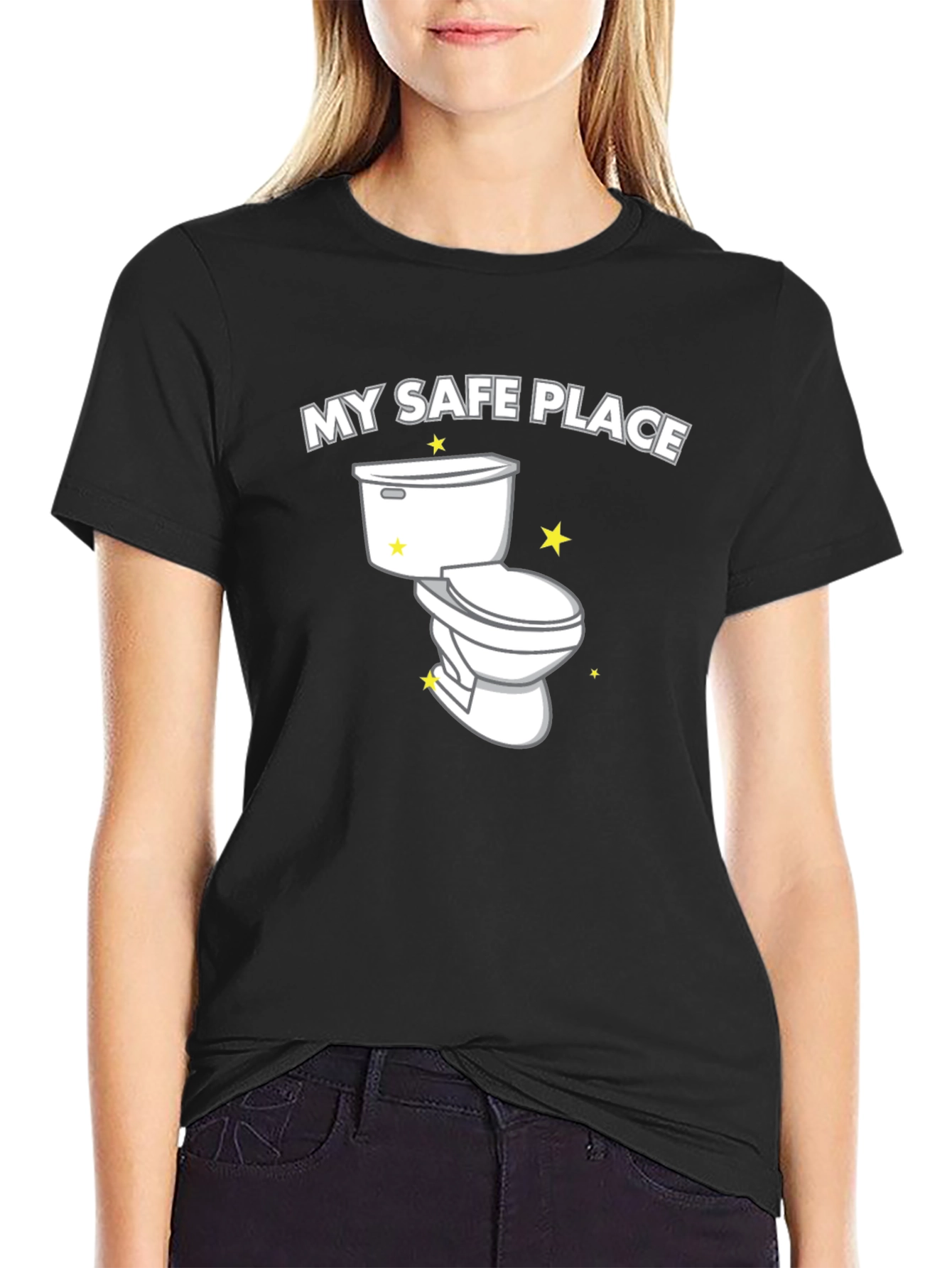 My Safe Place Toilet Humor Graphic Tee