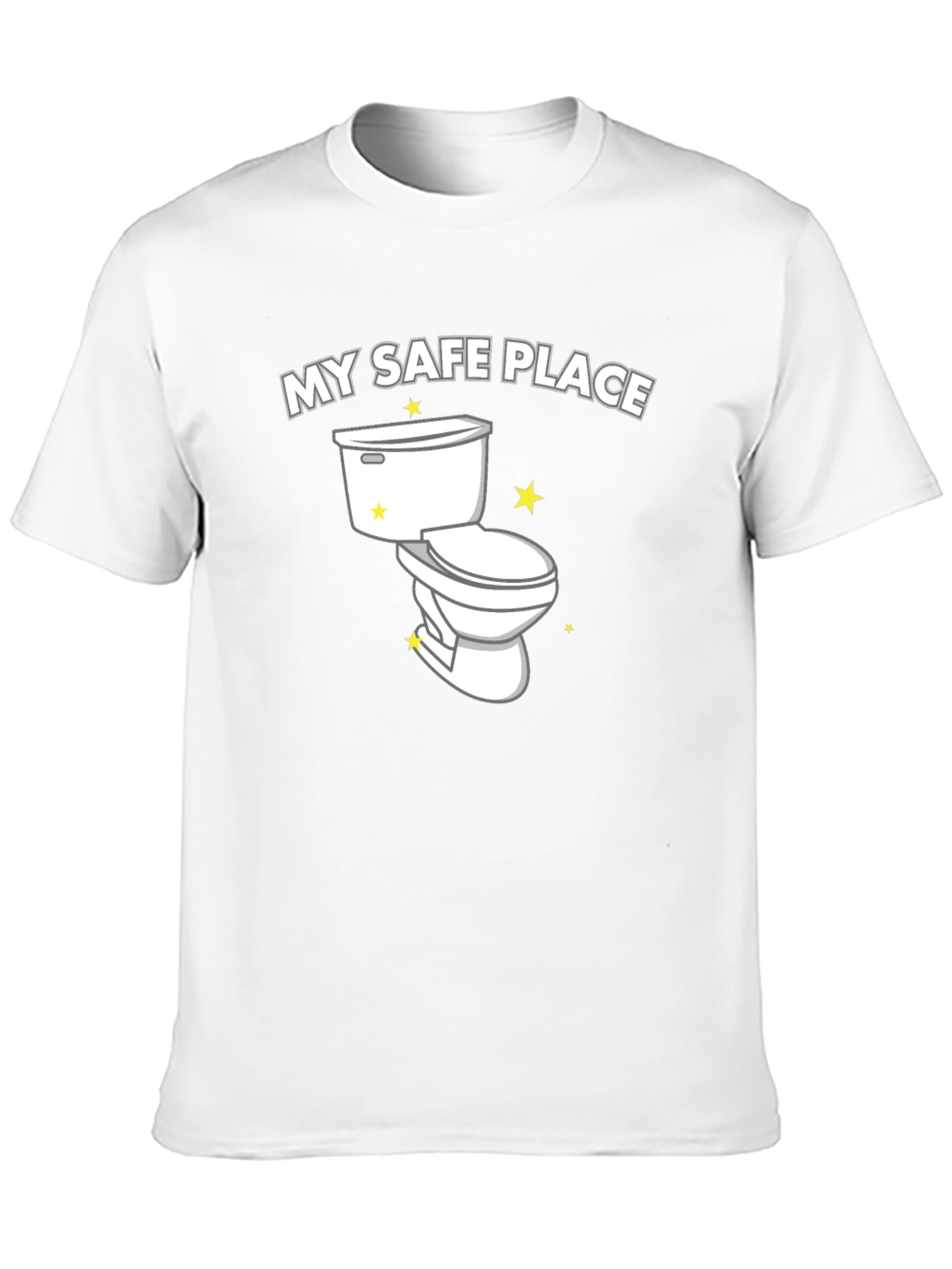My Safe Place Toilet Humor Graphic Tee