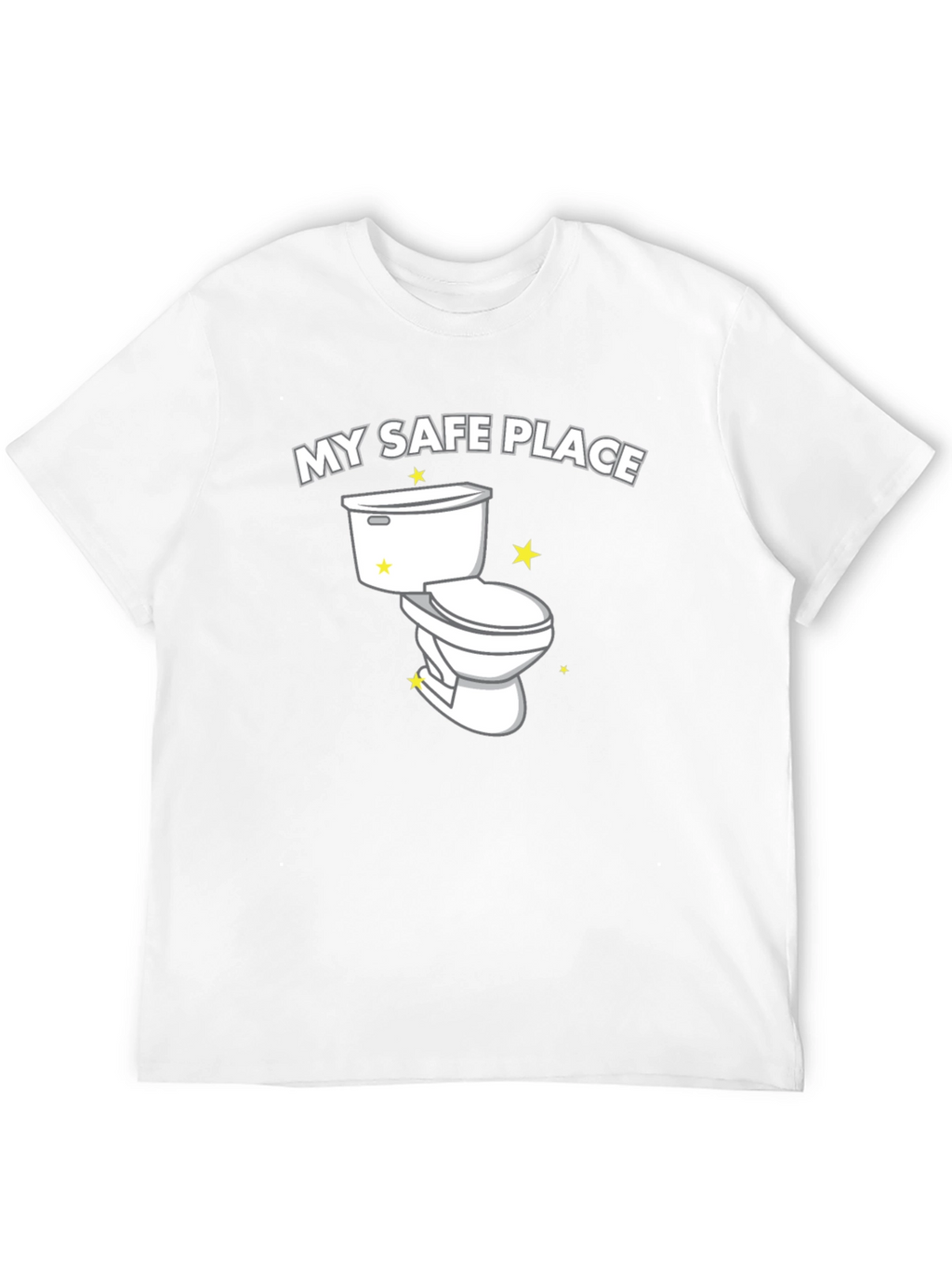 My Safe Place Toilet Humor Graphic Tee