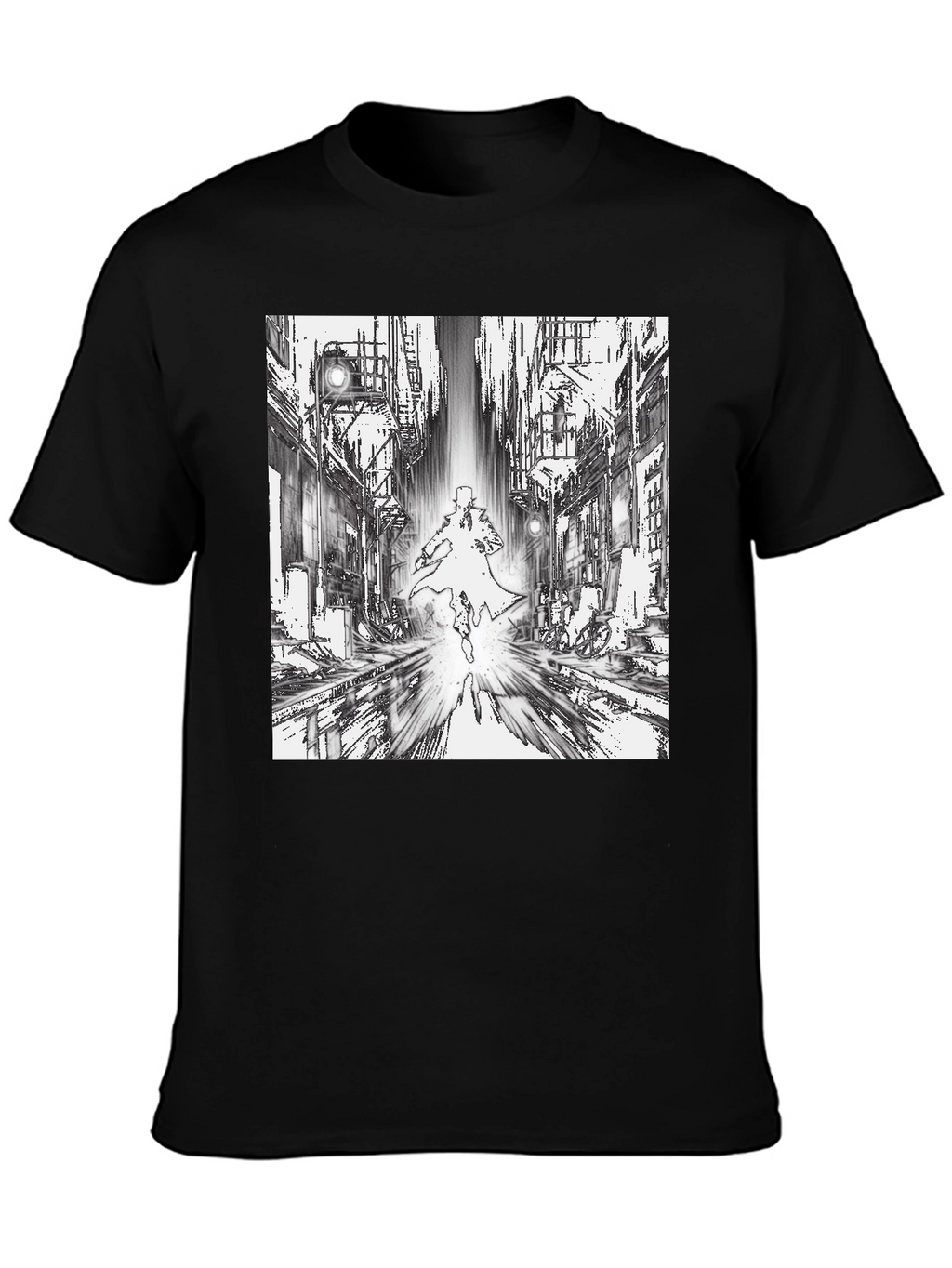 Noir Cityscape Graphic T-Shirt