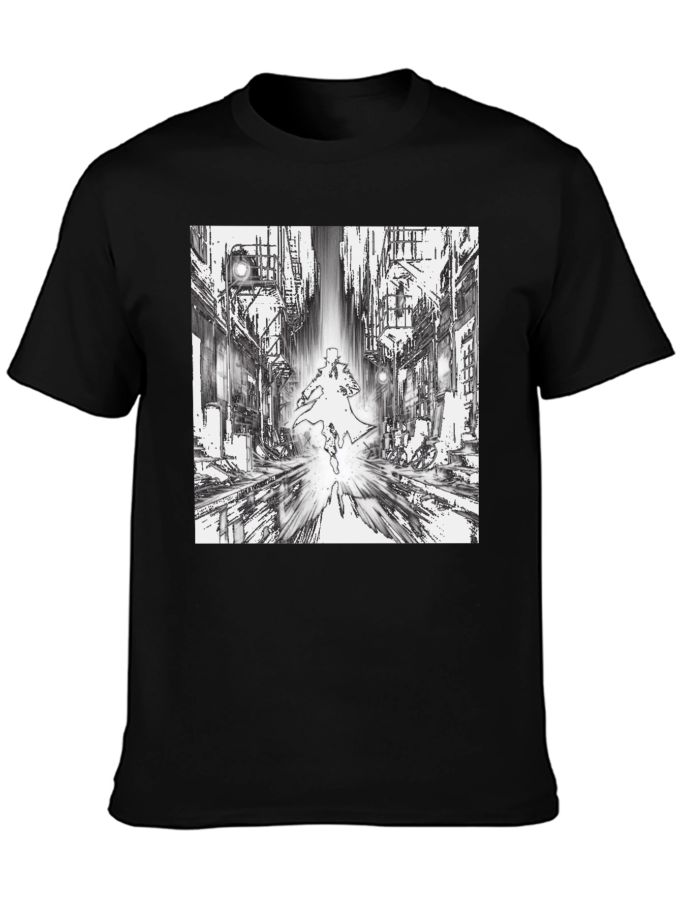 Noir Cityscape Graphic T-Shirt