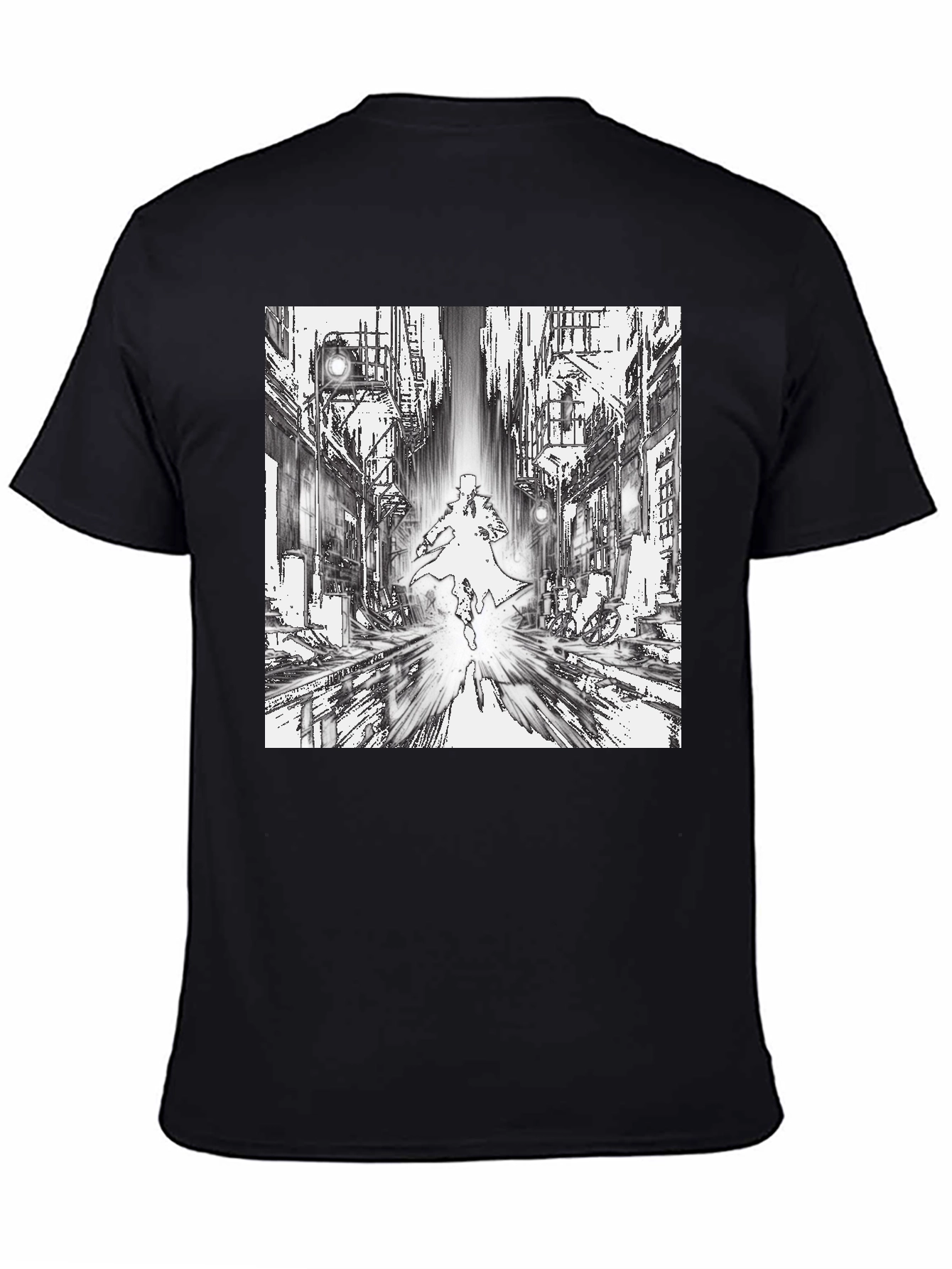 Noir Cityscape Graphic T-Shirt