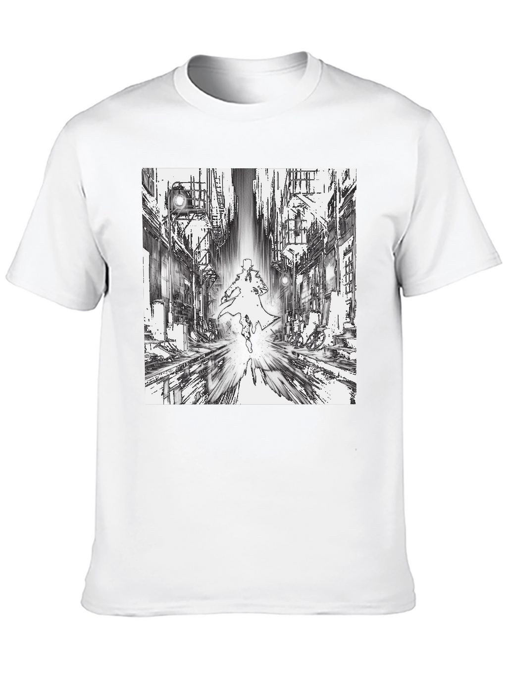 Noir Cityscape Graphic T-Shirt