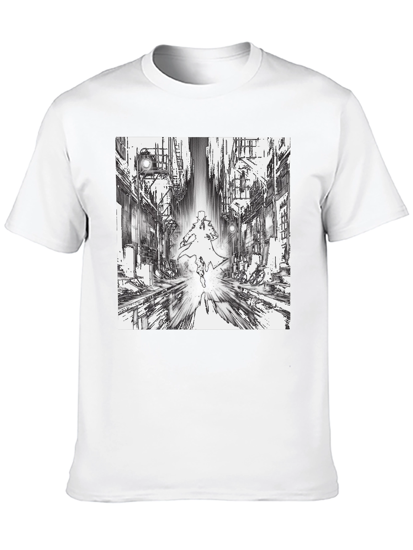 Noir Cityscape Graphic T-Shirt