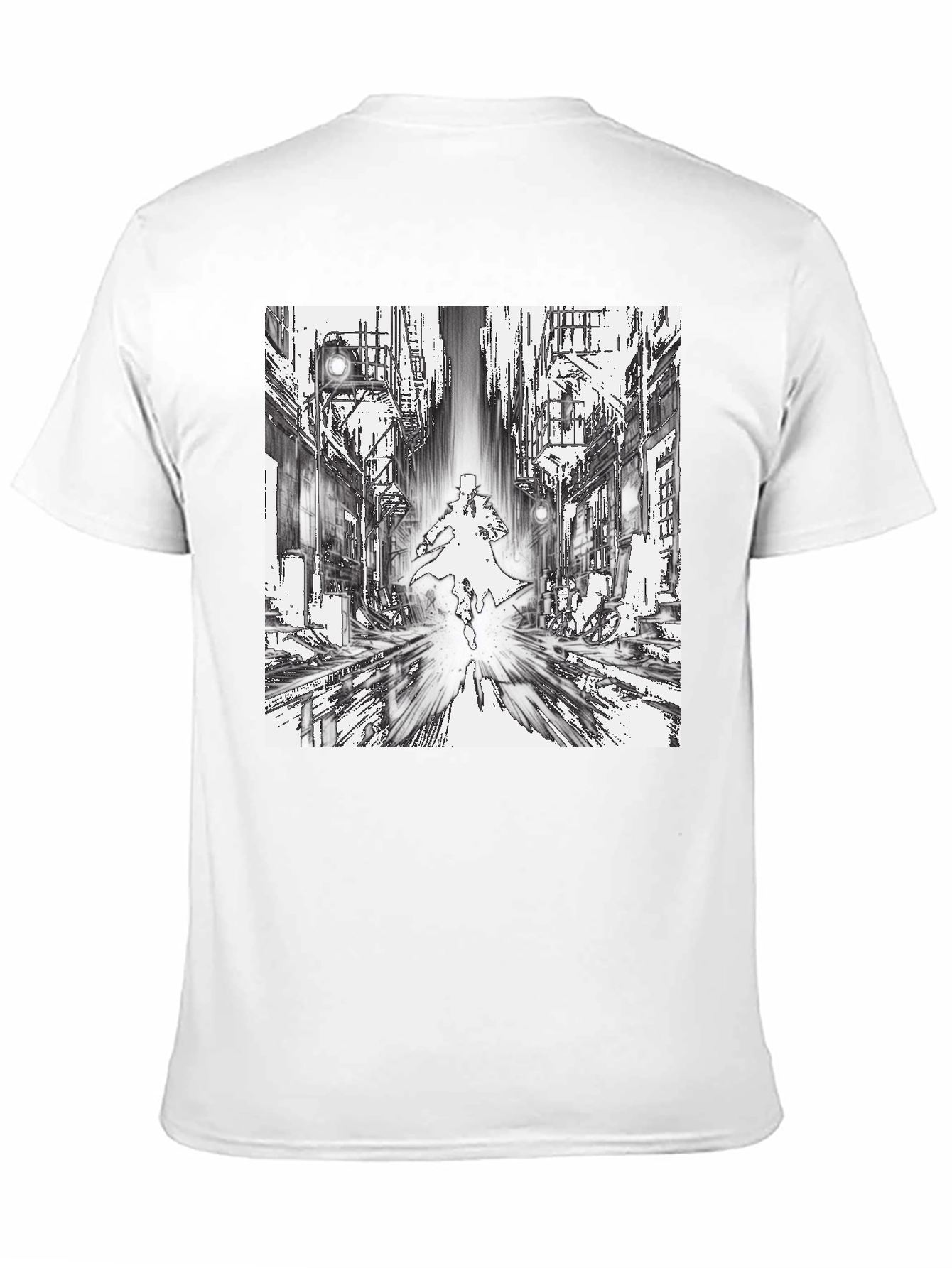 Noir Cityscape Graphic T-Shirt