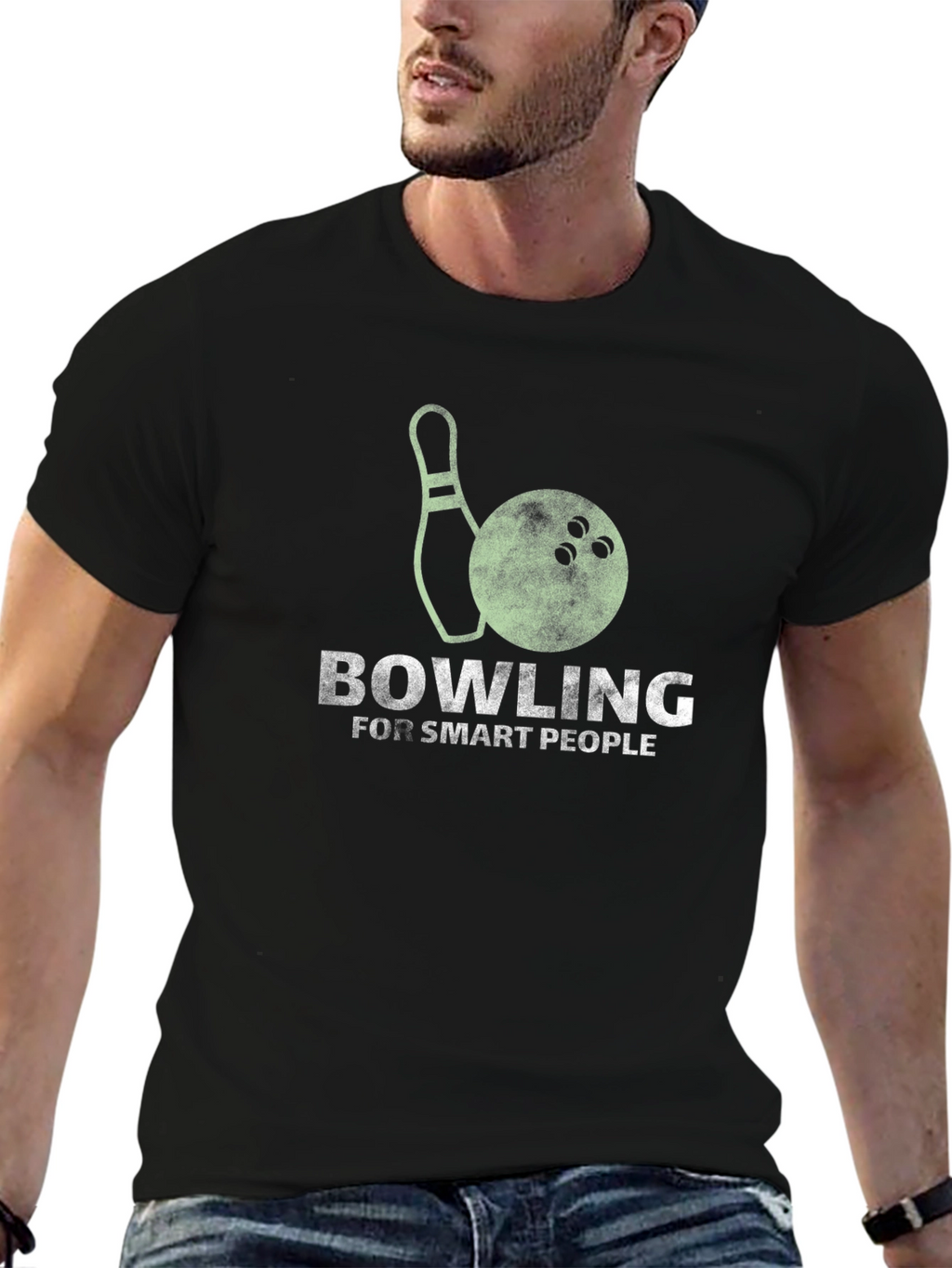 Bowling for Smart People Graphic T-Shirt
