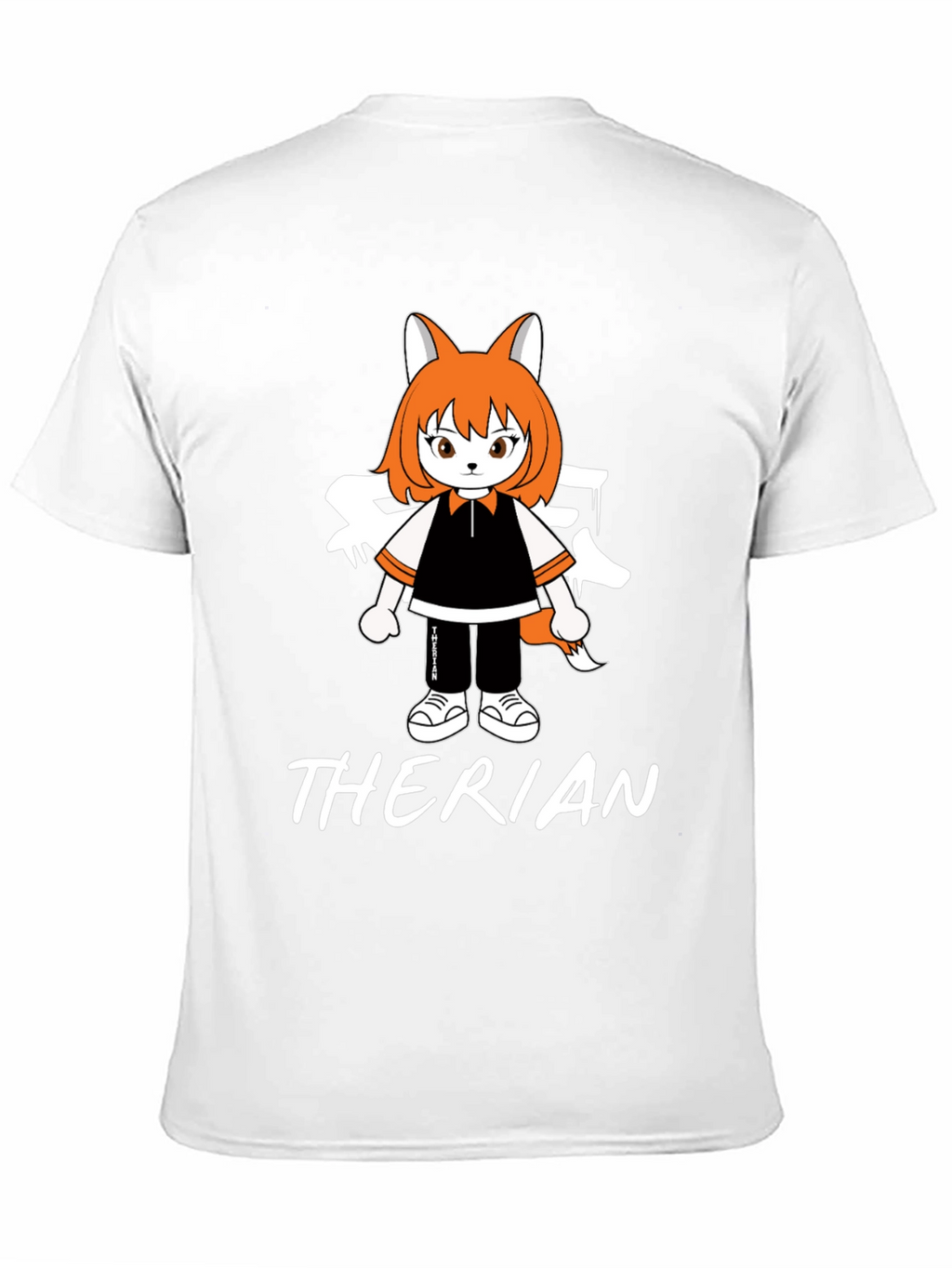 Therian Anime Style T-Shirt - Black