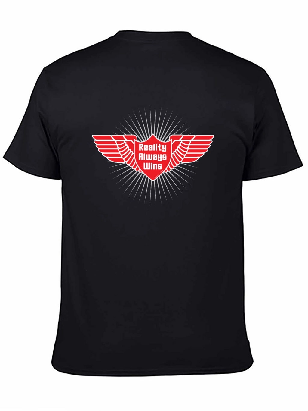 Reality Always Wins Graphic Tee - Black Cotton Shirt
