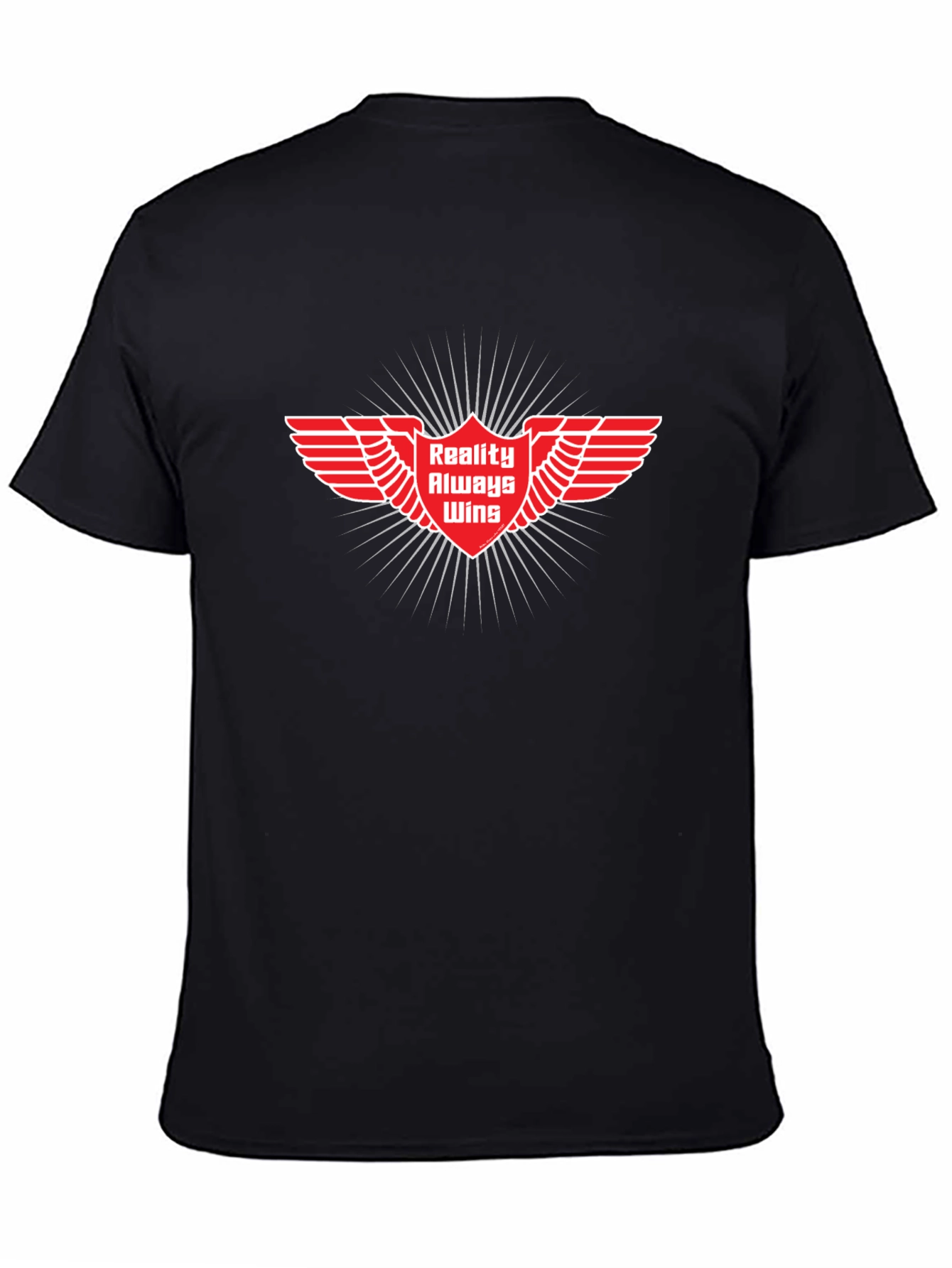 Reality Always Wins Graphic Tee - Black Cotton Shirt