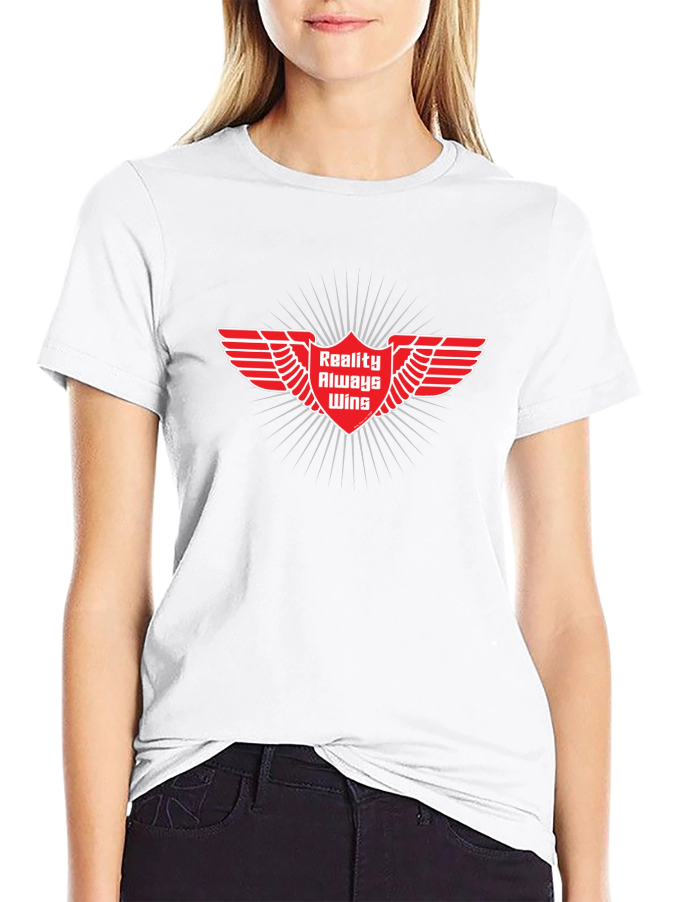Reality Always Wins Graphic Tee - Black Cotton Shirt