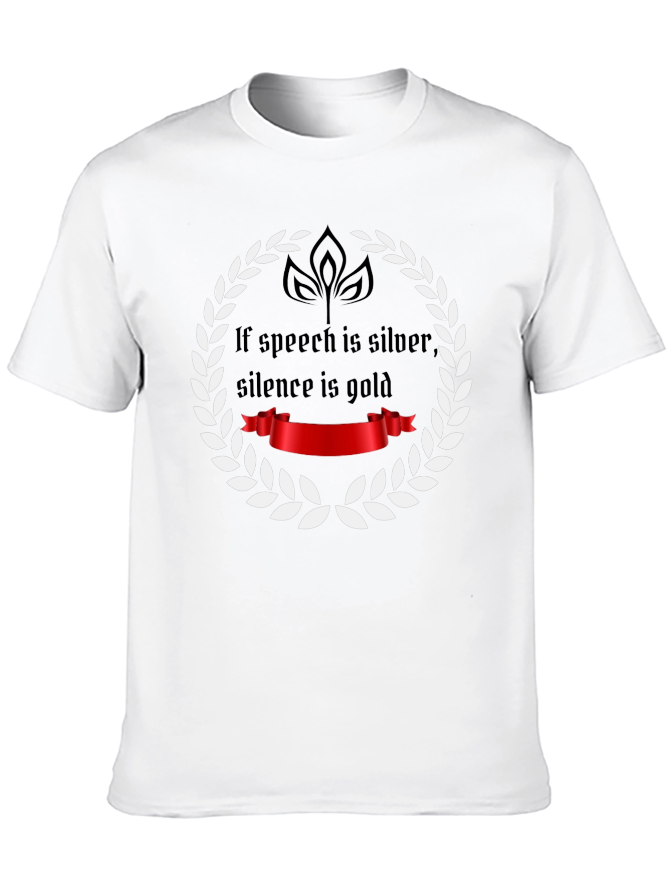 Speech Silver Silence Gold T-Shirt
