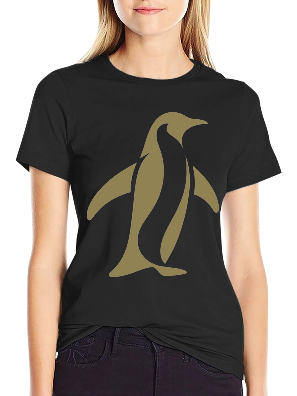 Penguin Graphic Tee - Modern Black T-Shirt